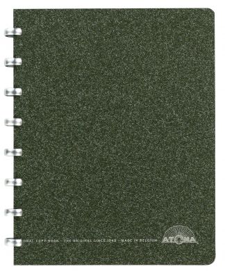 A5 Loden Notebook with White Lined Pages